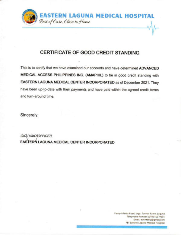 EASTERN LAGUNA MEDICAL HOSPITAL