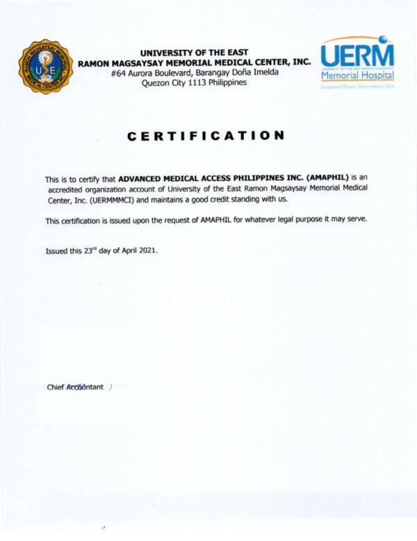 UERM MEMORIAL MEDICAL CENTER